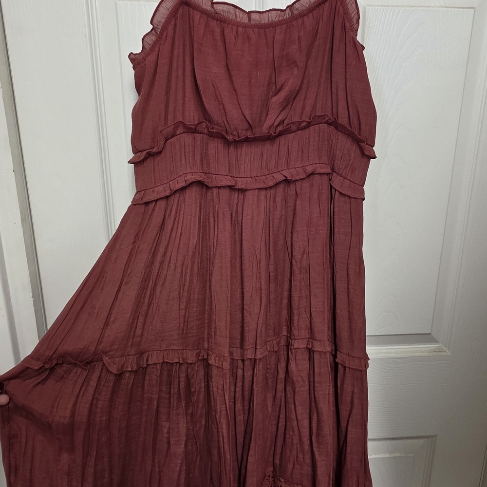 HYFVE Women's Maxi Dress in Deep Burgundy